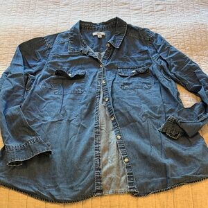 Croft & Barrow Blue Denim Shirt
